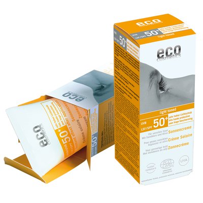 Sun cream SPF 50+ light toned - Eco cosmetics - Sun