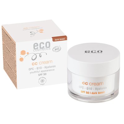ECO CC Crème indice 50 foncée - Eco cosmetics - Visage - Solaires