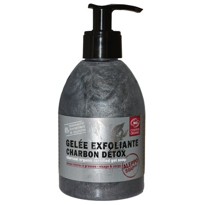Gelée exfoliante charbon détox - ALEPPO SOAP CO - Hygiène