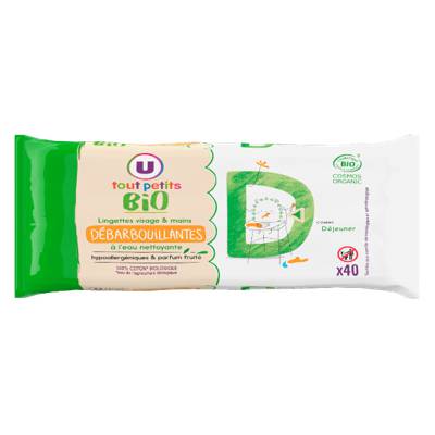 Lingettes Bebe Debarbouillantes Visage Et Mains Utp Bio U Touts Petits Bio