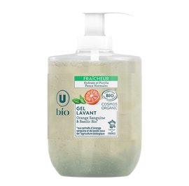 Gel lavant fraicheur orange sanguine & basilic - U BIO - Hygiène
