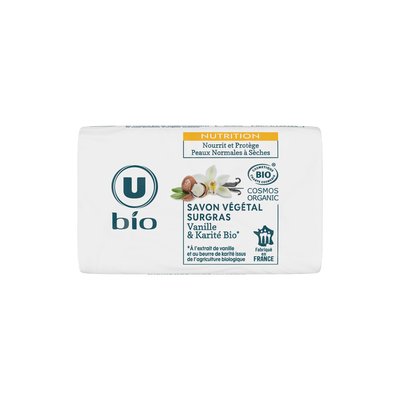 SAVON VÉGÉTAL SURGRAS VANILLE ET KARITE - U BIO - Hygiène