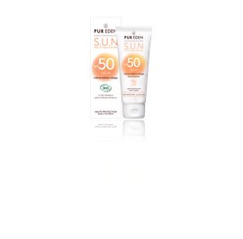Crème solaire visage SPF50 - PUR EDEN - Visage - Solaires