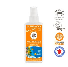 Crème solaire enfants haute protection SPF 30 - ALPHANOVA SUN - Solaires