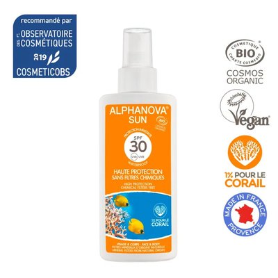 Crème solaire adultes haute protection SPF 30 - ALPHANOVA SUN - Solaires