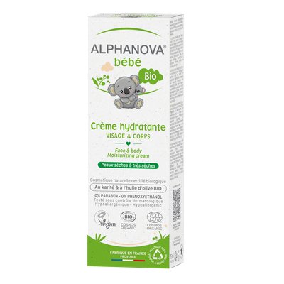 Moisturizing face and body cream - ALPHANOVA BEBE - Baby / Children