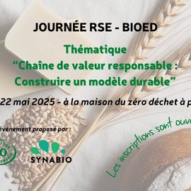 Journée BioED - RSE - Cosmébio x Synabio