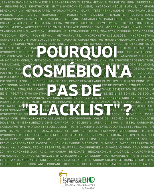 blacklist cosmebio ingredients controversés
